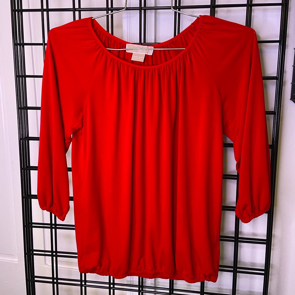 Michael Kors size XS red blouse